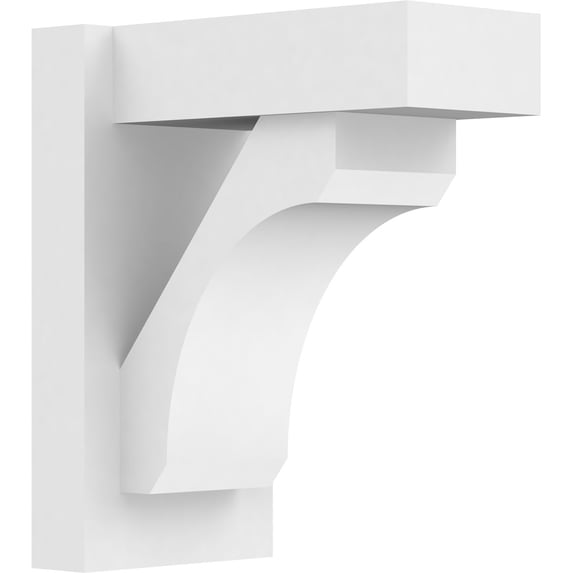 7"W X 12"D X 14"H Legacy Architectural Grade PVC Outlooker with Block Ends