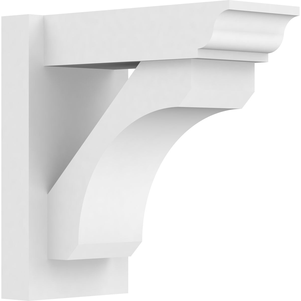 7"W X 14"D X 14"H Legacy Architectural Grade PVC Outlooker with Traditional Ends