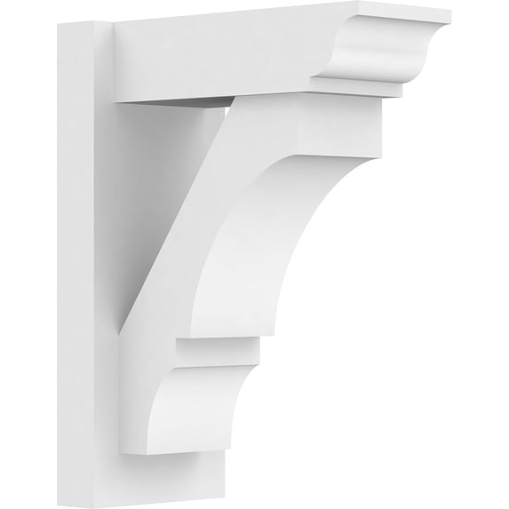 7"W X 14"D X 18"H Balboa Architectural Grade PVC Outlooker with Traditional Ends