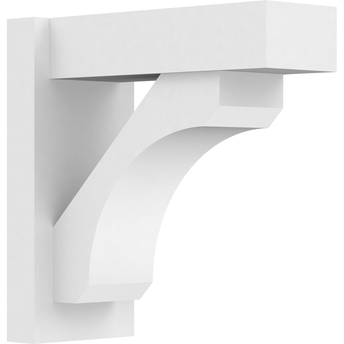 7"W X 16"D X 16"H Legacy Architectural Grade PVC Outlooker with Block Ends