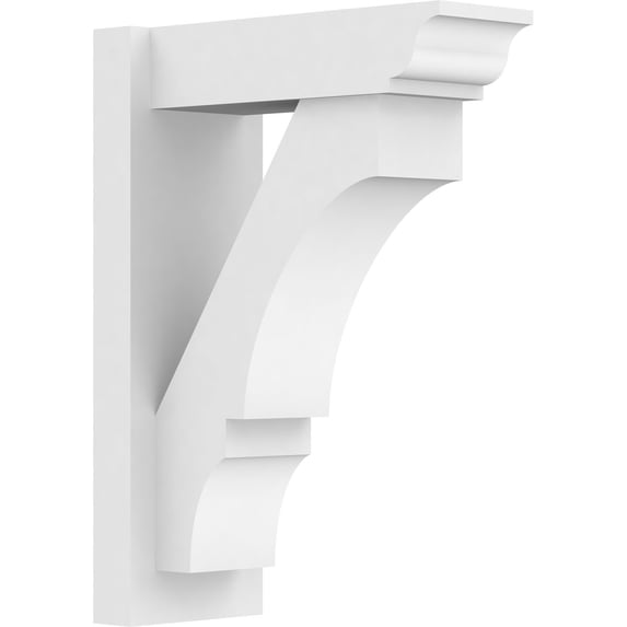 7"W X 16"D X 22"H Balboa Architectural Grade PVC Outlooker with Traditional Ends