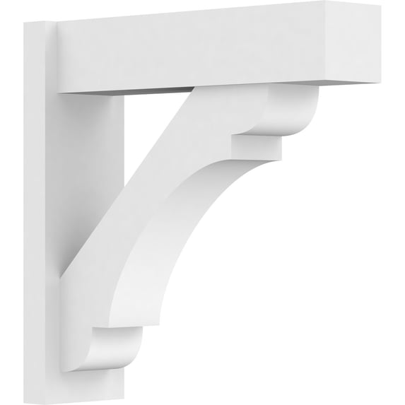 7"W X 24"D X 24"H Olympic Architectural Grade PVC Outlooker with Block Ends