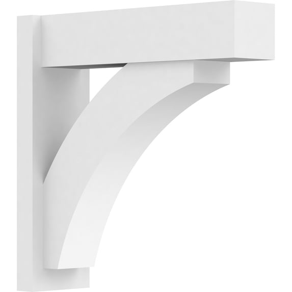 7"W X 24"D X 24"H Thorton Architectural Grade PVC Outlooker with Block Ends