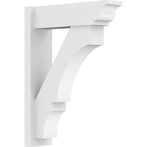 7"W X 24"D X 32"H Balboa Architectural Grade PVC Outlooker with Traditional Ends