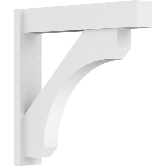7"W X 36"D X 36"H Legacy Architectural Grade PVC Outlooker with Block Ends