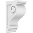 thumbnail image 1 of 7"W x 10"D x 20"H Standard Scroll Architectural Grade PVC Corbel, 1 of 9