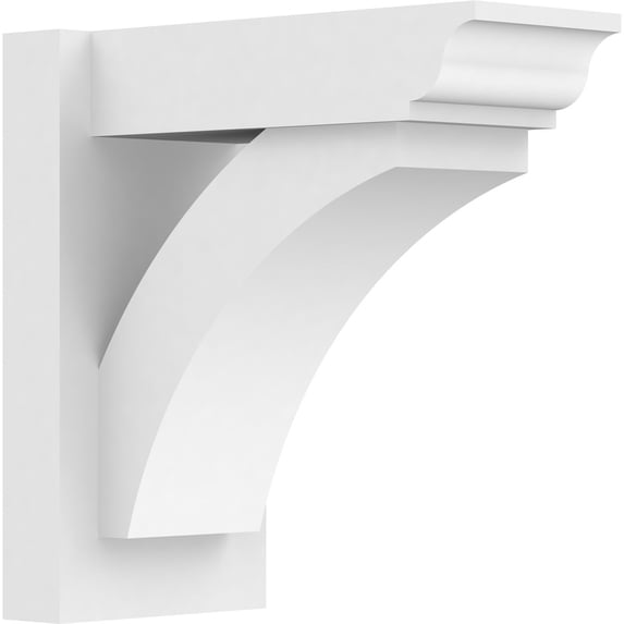 7"W x 14"D x 14"H Thorton Architectural Grade PVC Outlooker with Traditional Ends