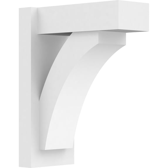 7"W x 14"D x 18"H Thorton Architectural Grade PVC Outlooker with Block Ends