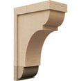 thumbnail image 1 of 7"W x 14"D x 21"H Classic Bryant Rough Cedar Woodgrain TimberThane Corbel, Primed Tan, 1 of 6