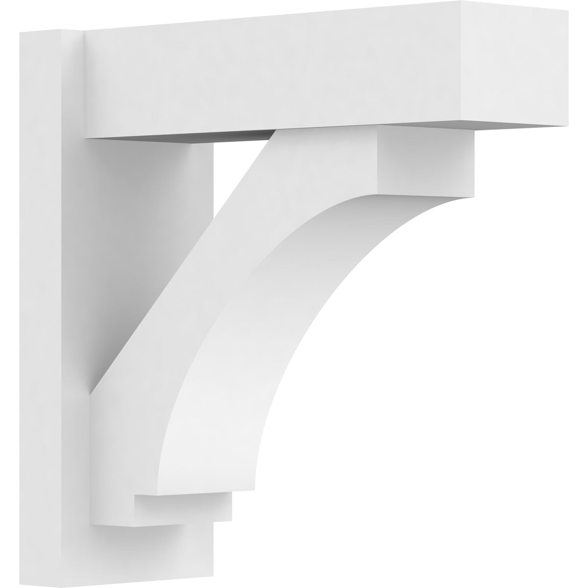7"W x 18"D x 18"H Imperial Architectural Grade PVC Outlooker with Block Ends