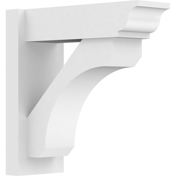 7"W x 18"D x 18"H Legacy Architectural Grade PVC Outlooker with Traditional Ends