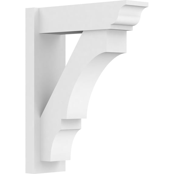 7"W x 20"D x 26"H Balboa Architectural Grade PVC Outlooker with Traditional Ends