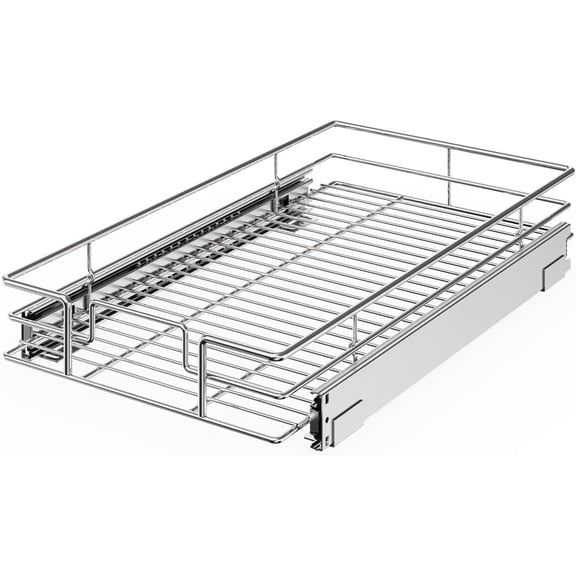 7½" W x 21½"Pull Out Cabinet Organizer, Kitchen Cabinet Pull Out Shelves Slide Out Storage