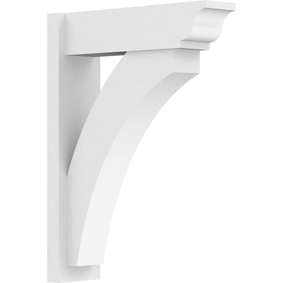 7"W x 24"D x 32"H Thorton Architectural Grade PVC Outlooker with Traditional Ends