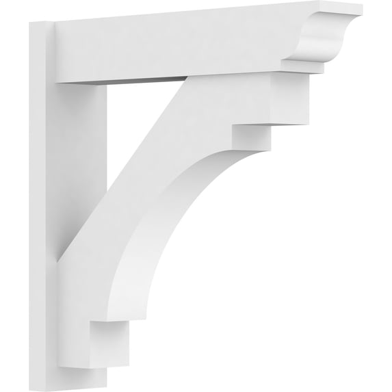 7"W x 30"D x 30"H Merced Architectural Grade PVC Outlooker with Traditional Ends