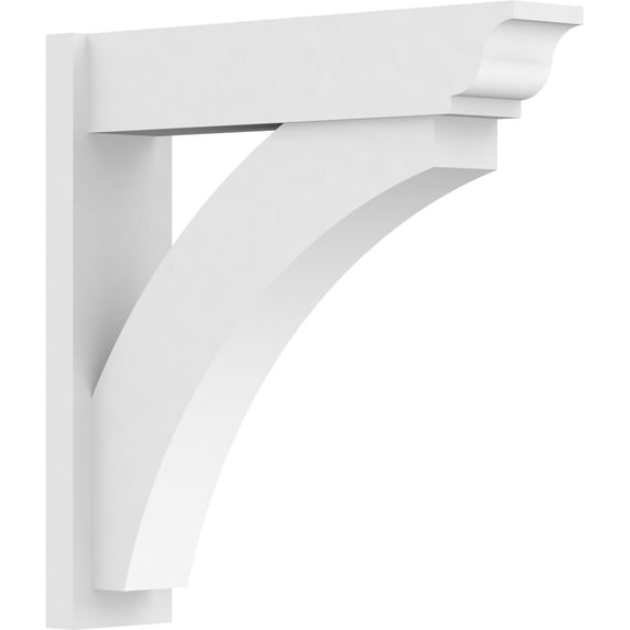 7"W x 30"D x 30"H Thorton Architectural Grade PVC Outlooker with Traditional Ends