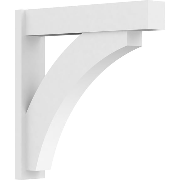 7"W x 36"D x 36"H Thorton Architectural Grade PVC Outlooker with Block Ends