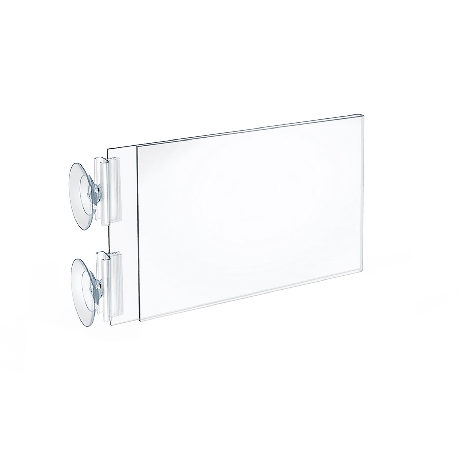 Azar Displays 106682 Two-Sided Acrylic Sign Holder with Suction Cup ...