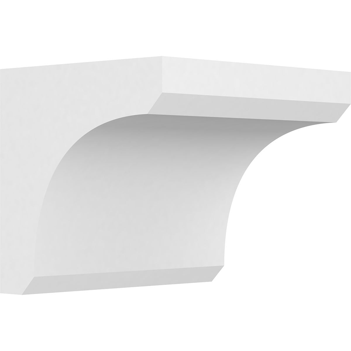 7"W x 6"D x 6"H Standard Legacy Architectural Grade PVC Corbel