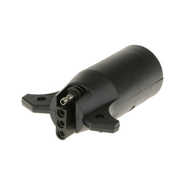 7-Way Round To 4-Pin Trailer Light Adapter Plug - RV Tow Connector