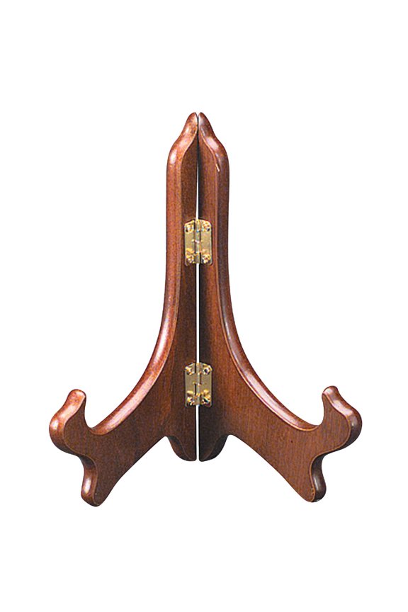 Walnut Wooden Plate Stand Easel Holder Display