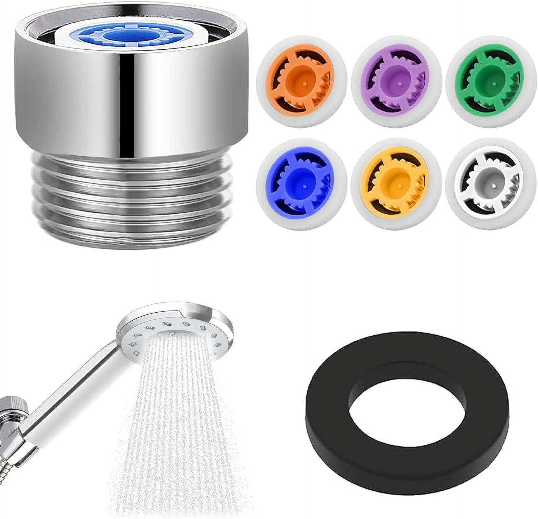 7 Water Restrictor for Shower Head, Shower Flow Pressre Reducer Limiter Set Water Flow Saver