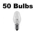 thumbnail image 1 of 7 Watt, C7 Night Light, 120 / 130 Volt, Clear, E12 Candelabra Base 50 Bulbs, 1 of 1