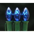 thumbnail image 1 of 7 Watt C7 Transparent Outdoor Patio Party Christmas Novelty Replacement Bulbs, 25 Pack (Blue), 1 of 4