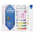 7Way Aquarium Test Strips, 100 Strips Aquarium Testing Kit for