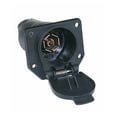 thumbnail image 1 of 7 Way Flat Pin Socket For Trailer Truck Hitch Wiring, 1 of 1