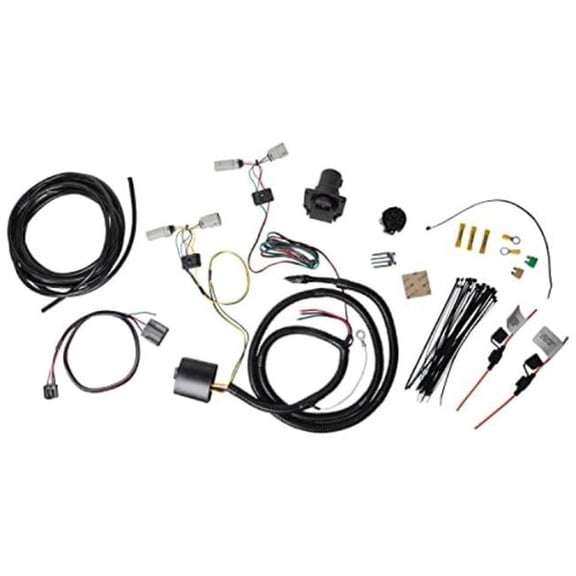 7-Way Tow Harness Wiring Package for 2021-2022 Ford Bronco with LED Taillights, Black