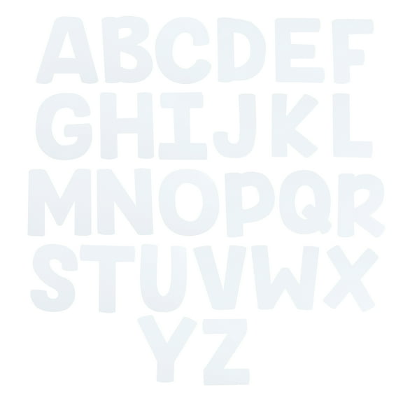 7" White Paper Collage Letters by Creatology  Full Alphabet Paper Letters for Crafts - Bulletin Boards & Classroom Decor - 12 Pack