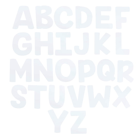 7" White Paper Collage Letters by Creatology â€“ Full Alphabet Paper Letters for Crafts - Bulletin Boards & Classroom Decor - 12 Pack