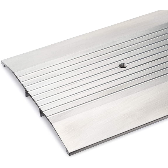 7" Wide x 1/2" Heavy Duty Corrugated Aluminum Threshold Made in USA (3 FT (36") Long)