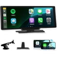 thumbnail image 1 of 7" Wireless CarPlay & Android Auto Portable Touchscreen, Mirror Link, EQ, Remote, FM/TF/USB, Optional Backup Camera & 10.26" Display, 1 of 13