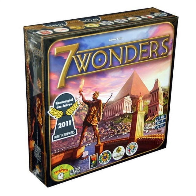 World Wonders Strategy Board Game by Arcane Wonders – Build Iconic Landmarks, Compete Strategically, for 1-5 Players and Ages 14+