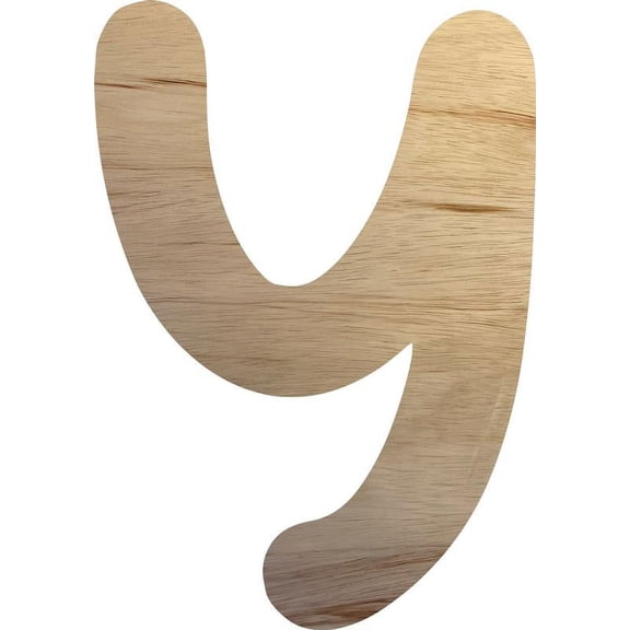 7'' Wooden Craft Letter Y, Unfinished 1/4'' Cutout, Choose Your Letters, DIY