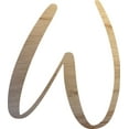 thumbnail image 1 of 7'' Wooden Letter W, Unfinished 1/4'' Cutout, Script Craft Letters, Wall Hanging, 1 of 3