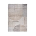 thumbnail image 1 of 7' X 10' Beige and Brown Abstract Distressed Area Rug, 1 of 9