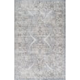 thumbnail image 1 of 7' X 10' Blue and Gray Abstract Distressed Area Rug, 1 of 9