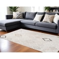 thumbnail image 1 of HomeRoots 558486 7 x 10 ft. Geometric Distressed Rectangle Area Rug, Cream & Beige, 1 of 8