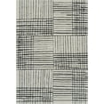 thumbnail image 1 of 7' X 10' Cream and Black Abstract Distressed Area Rug, 1 of 11