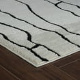 thumbnail image 1 of 7' X 10' Cream and Black Abstract Distressed Area Rug, 1 of 11