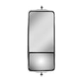 thumbnail image 1 of 7" X 16" 430 Stainless Steel West Coast Style Mirror W/Convex Mirror, 1 of 6