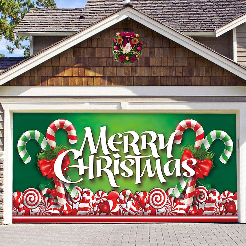 7 X 16 Ft Christmas Garage Door Banner Decoration Extra Large Christmas