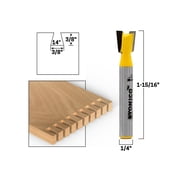 7  X 3/8" Dovetail Router Bit - 1/4" Shank - Yonico 14113q