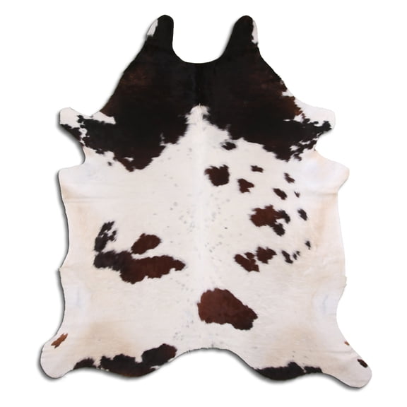 7 Ft X 6 Ft Brazilian Cowhide Skin Rug by Hilason Hair-On Leather Carpet