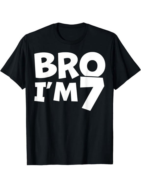7 Year Old BDay Decorations Son Boy 7yr 7th Birthday T-Shirt