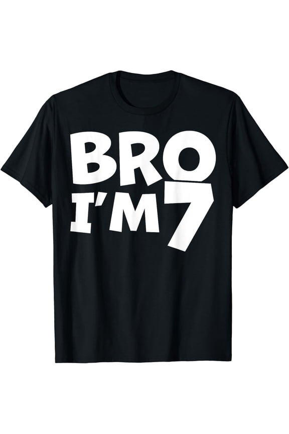 7 Year Old BDay Decorations Son Boy 7yr 7th Birthday T-Shirt