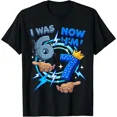 thumbnail image 1 of 7 Year Old Birthday I was 6 Now I'm 7 6 7 Funny Kids Boys T-Shirt, 1 of 8